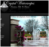 contractor websites - water fountain designer website design